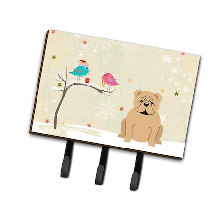 Carolines Treasures Christmas Presents Between Friends English Bulldog Fawn Leash or Key Holder BB2596TH68